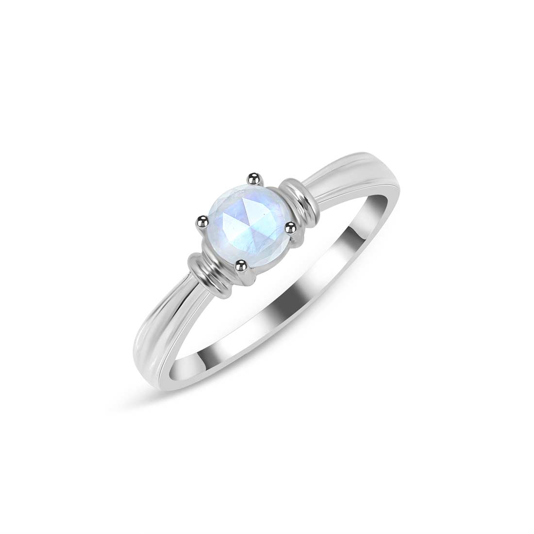 Moonstone Rose Cut Ring-(RBM-SR-1643.)